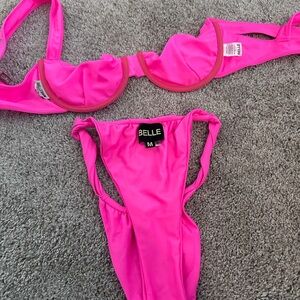 Elle Vibrant Pink Bikini Set